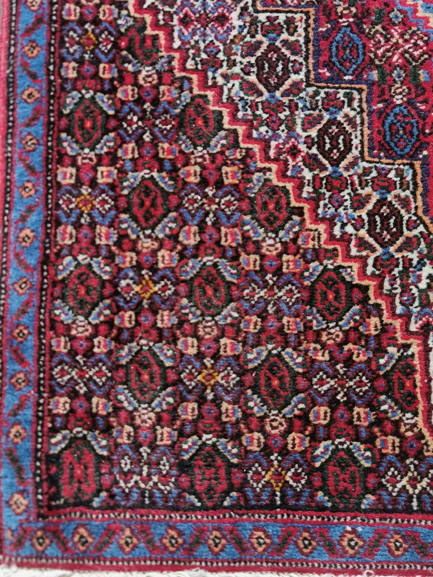 Hand-knotted Senneh Persian rug 109 x 70 cm