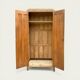 Parisian Art Deco wardrobe, raw wood.