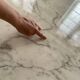 Oval Knoll Saarinen table, Calacatta marble, 198cm, year 2022, tulip.