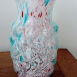 Blue Clichy glass vase