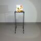 Wrought iron plant stand / side table