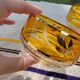Pair of crystal stemmed bowls