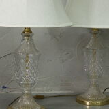 Pair of hollywood regency table lamps, 1970