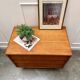 Modernist chest of drawers with slanted drawers