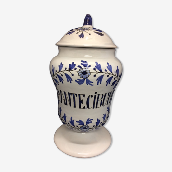 Pharmacy pot in earthenware