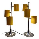 Pair of table lamps, Space Age, 60s/70s