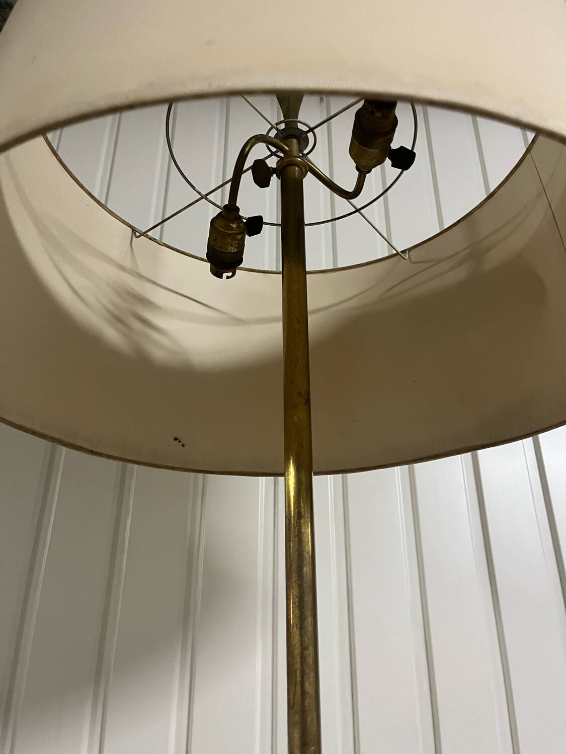 Brass floor lamp