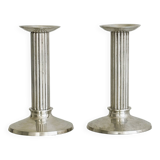 Pair of vintage silver-plated candlesticks