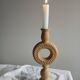 Chandelier in raw red stoneware