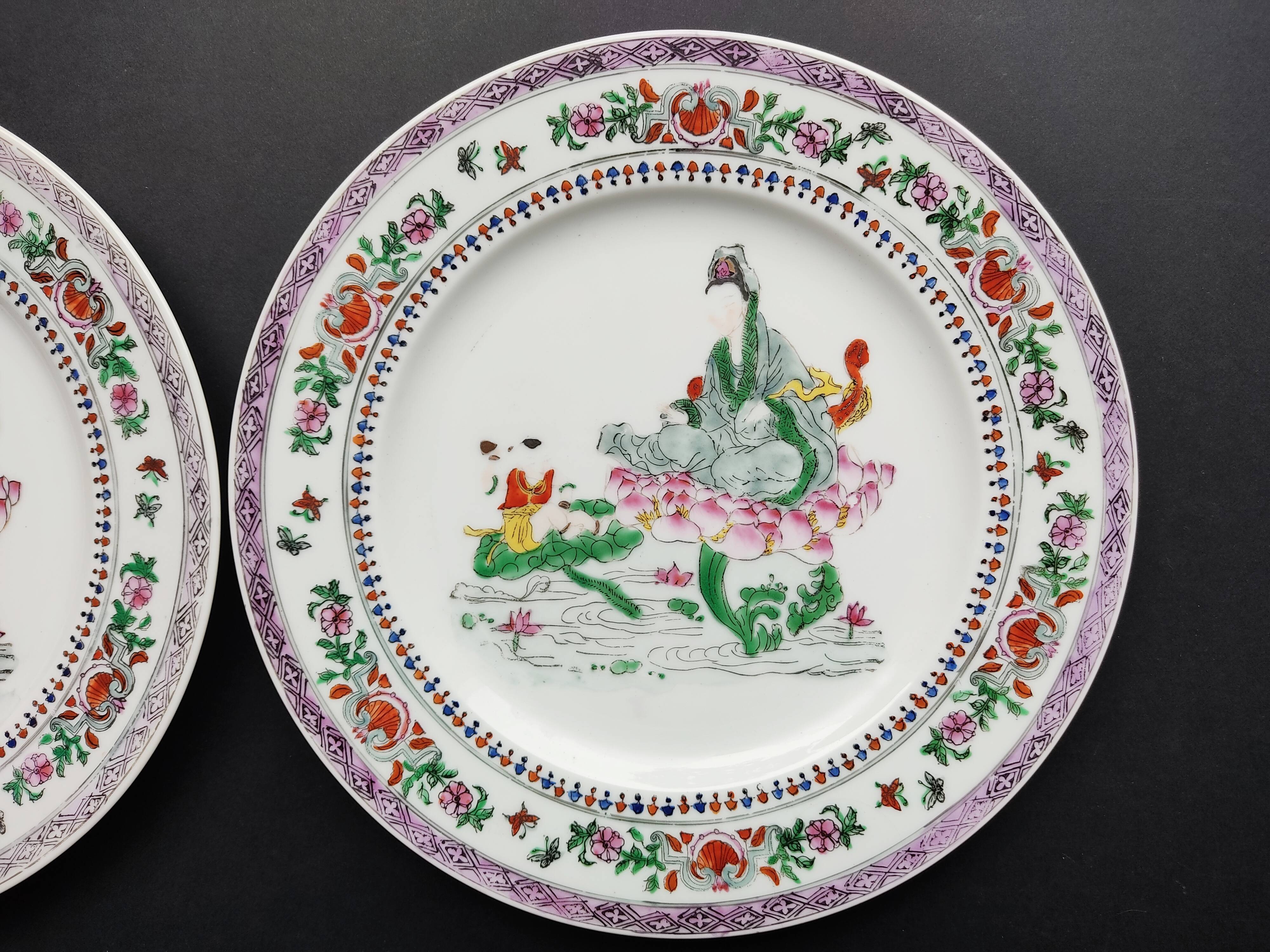 Pair plates China period Republic