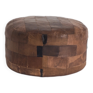pouf en patchwork de