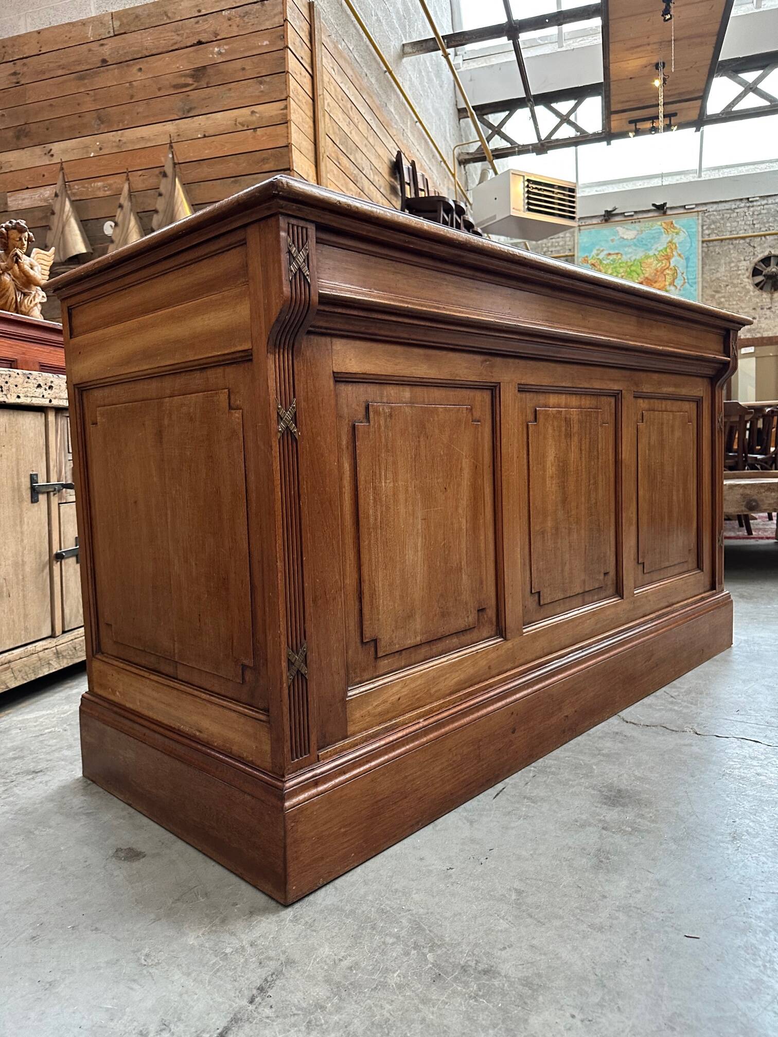 Oak counter early 20th century