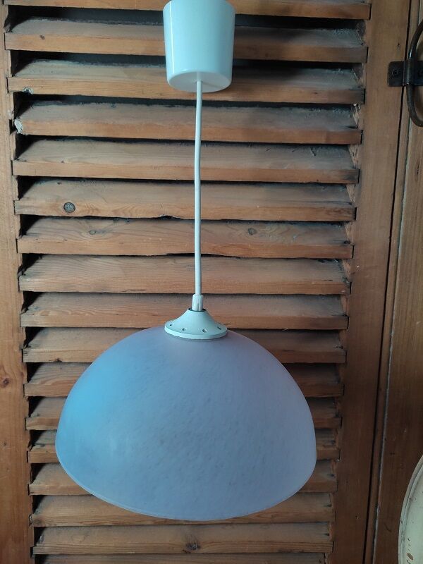 Suspension lampshade corole glass Clichy pale pink dp 1122107