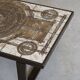 Danish mid century rectangular coffee table by Ox Art in Oak and Stoneware, 1970