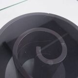 Spiralling wood and glass coffee table, c.1970