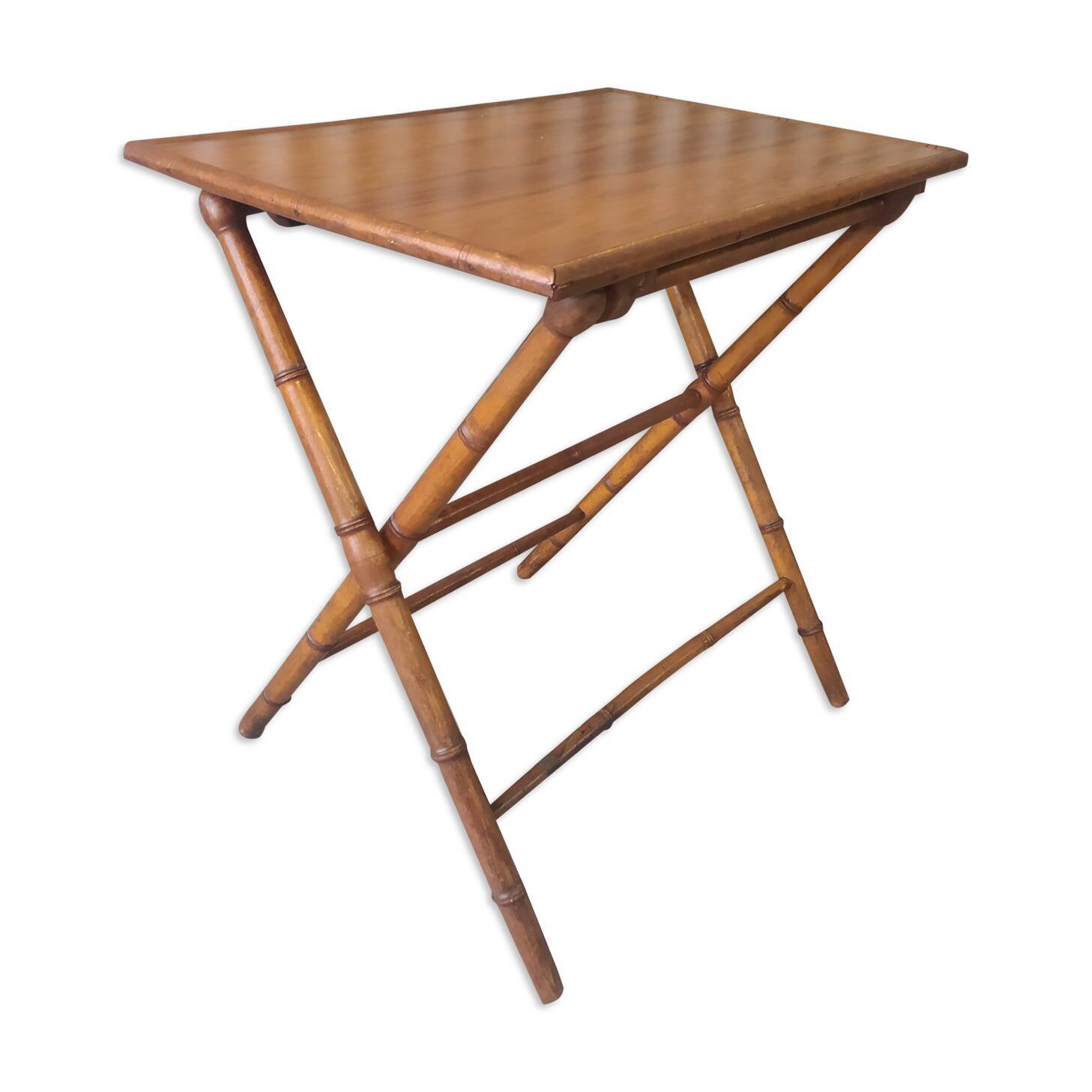 Vintage bamboo folding table