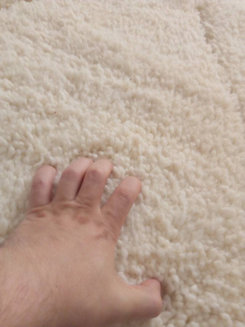 Berber rug - Beni Ouarain style - diamond pattern - handwoven wool - 252 x 162 cm