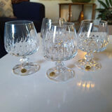 Cut crystal digestive glasses