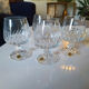 Verres à digestif en cristal taillé