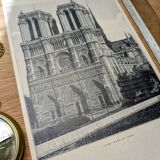 Printed in 1906, Notre-Dame Cathedral, Paris.