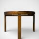 Brutalist extendable round table, 1960s