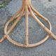 Coat rack parrot in rattan and bamboo
