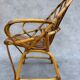 Fauteuil en rotin des années 60 France