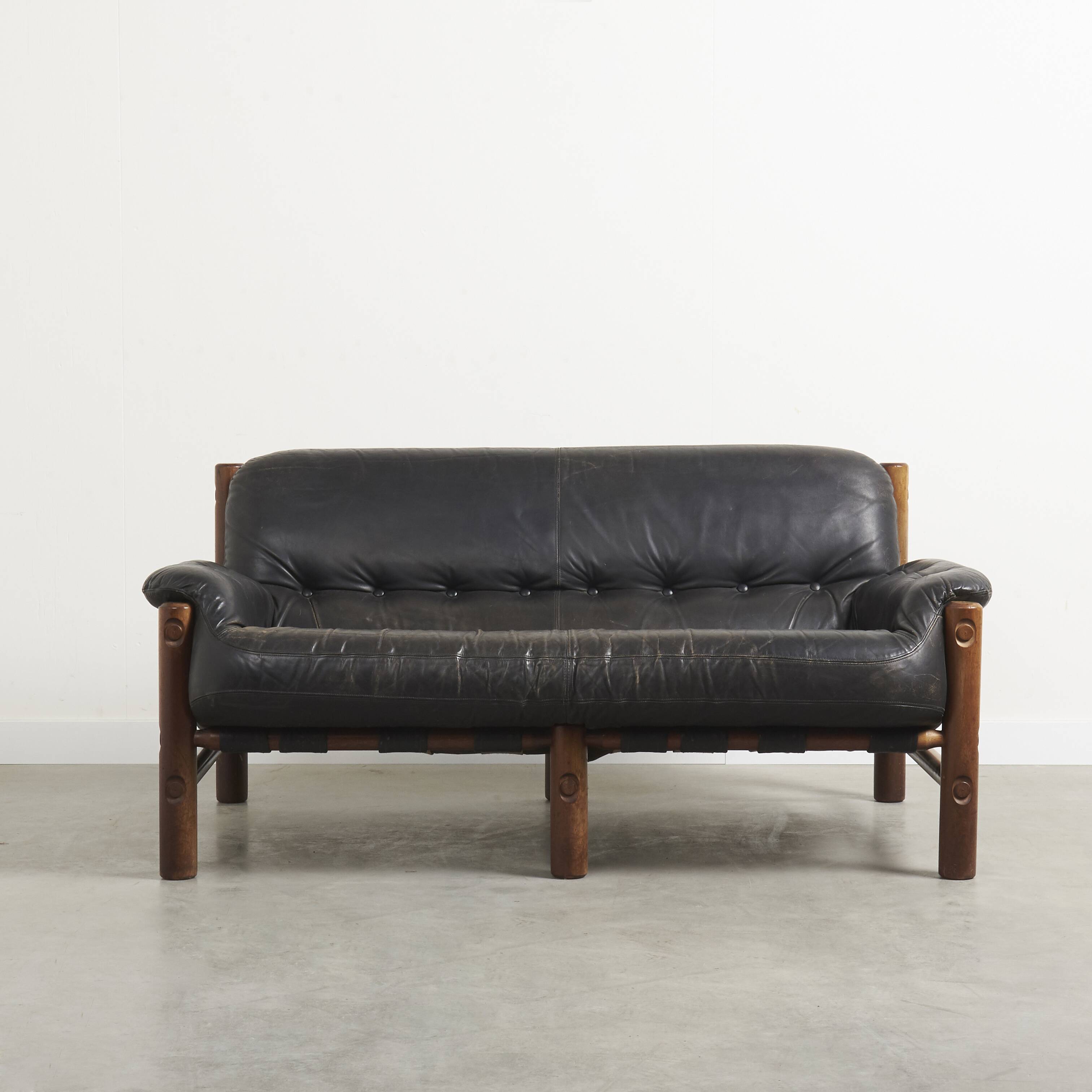 Vintage brutalist / Brazilian style sofa, 1960s