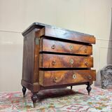 19th Century Restoration Period Flamed Mahogany Chest of Drawers