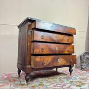 19th Century Restoration Period Flamed Mahogany Chest of Drawers