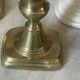 Victorian brass candlesticks