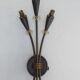 Pair of arum sconces edition Lunel Paris 50s