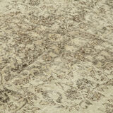 Hand-knotted unique turkish beige rug 200 cm x 300 cm