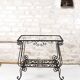 Wrought iron side table