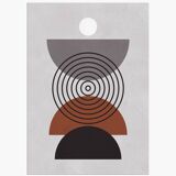2 geometric art prints. A3 format (29.7x42cm)
