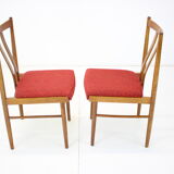 Ensemble de quatre chaises de salle à manger des années 1970, Tchécoslovaquie