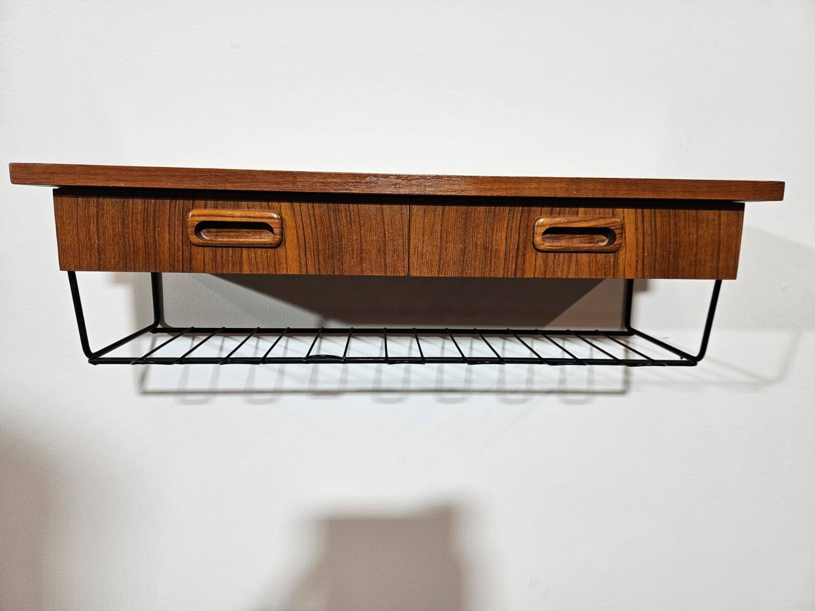 Console table, TEAK shelf, 1960s.