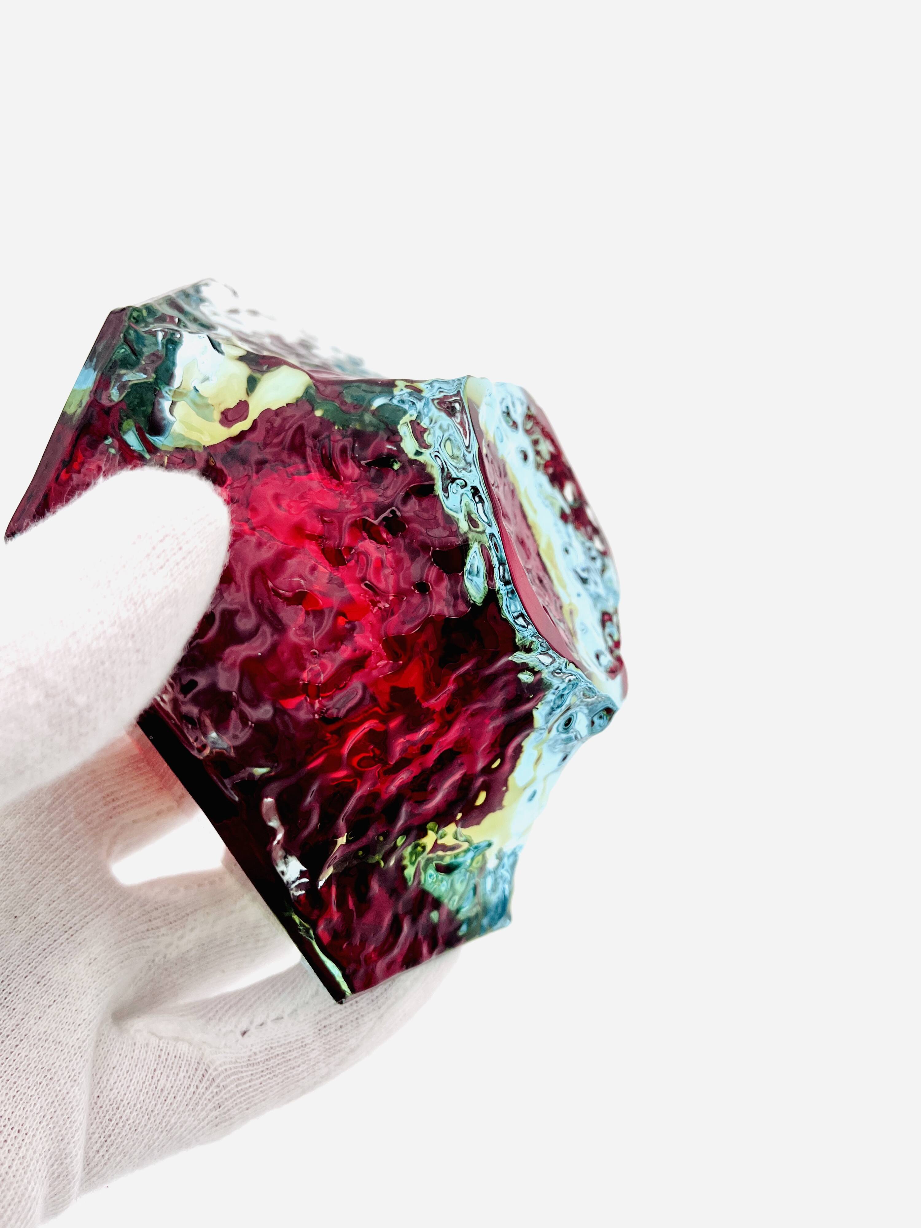 Alessandro Mandruzzato Murano Sommerso Ice Design Bowl