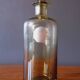 50s perfume bottle in blown glass verrerie de vallérysthal