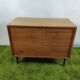 Wooden chest of drawers with gilded handle