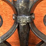 Art deco wrought iron floor lamp