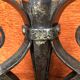 Art deco wrought iron floor lamp