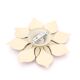 Flower wall or ceiling light in pink and beige metal, 80s