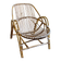 Fauteuil en rotin années 1960 n° 2