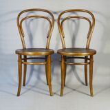 Set of 2 bistro chairs N°14 by Turpe - Germany 1900 -