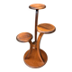 Art Deco plant stand guéridon with 3 tiers – curved oak, 1930s elegance