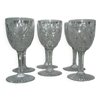Saint louis gavarni 6 crystal white wine glasses - 12.5 cm