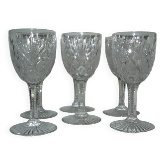 Saint louis gavarni 6verres a vin blanc cristal - 12,5 cm