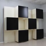 Backlit Bookcase Roberto Monsani for Acerbis 1970s
