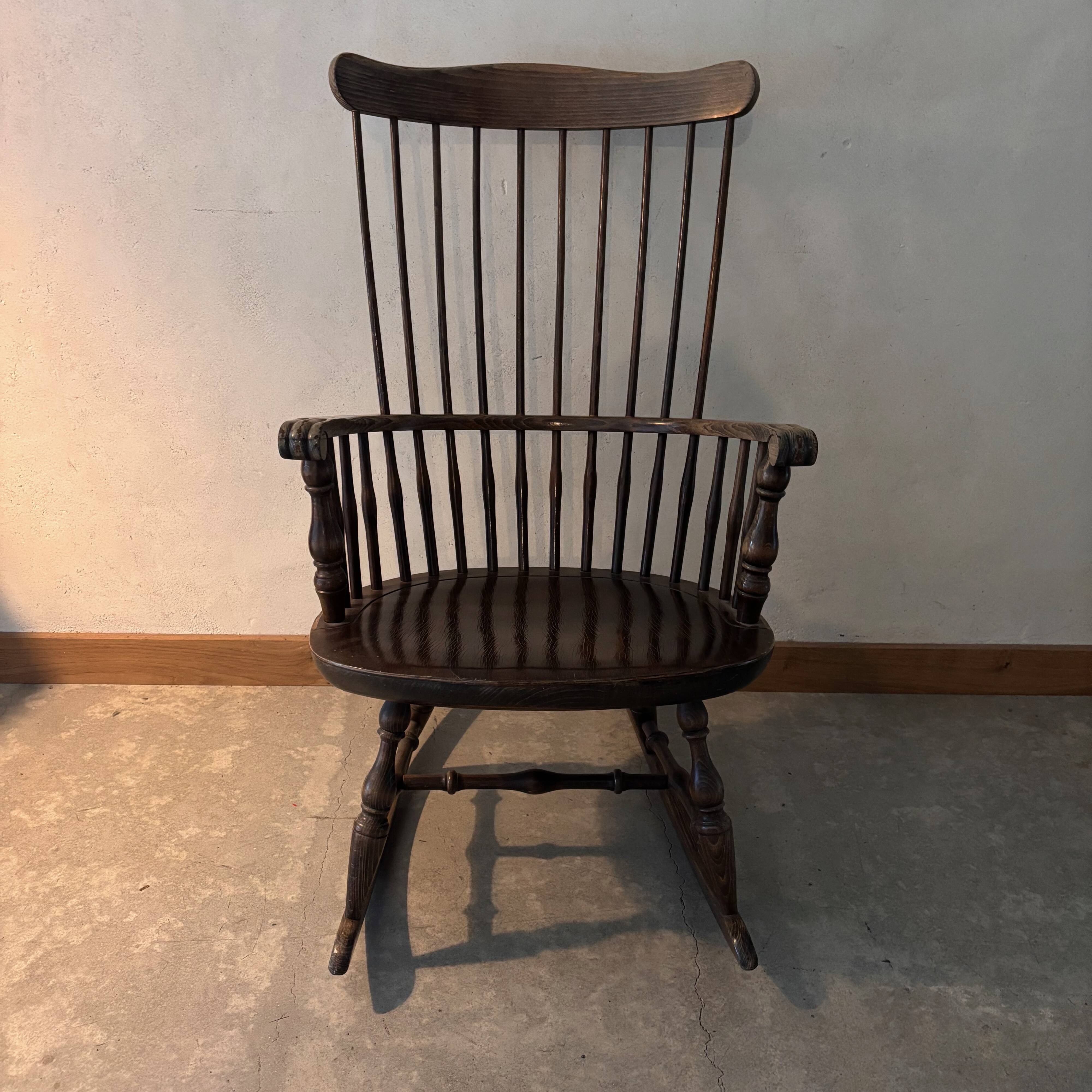 Wooden rocking chair